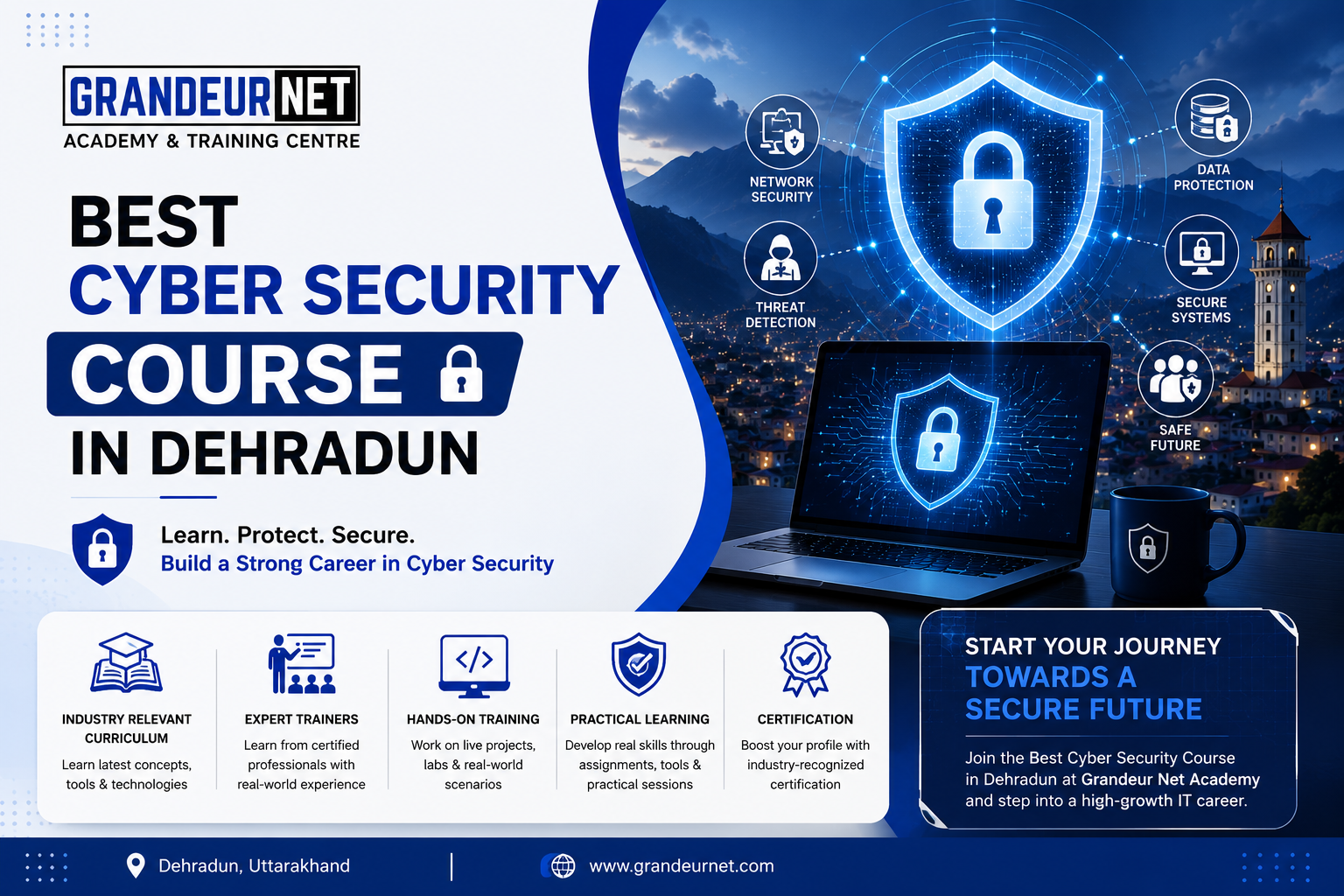 Best Cyber Security Course in Dehradun – Grandeur Net Academy